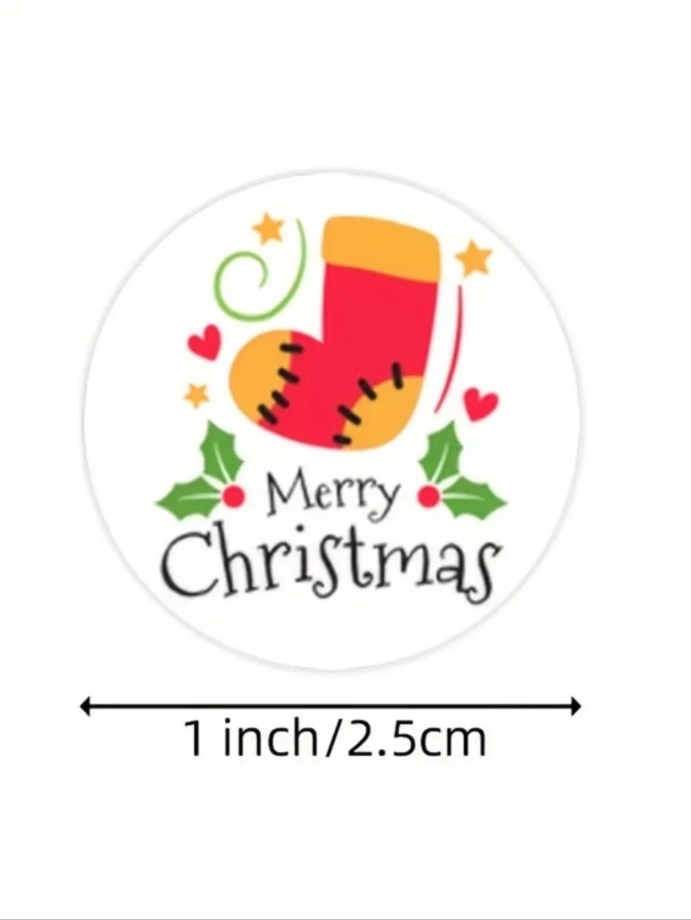 Christmas Stickers, Qty 500